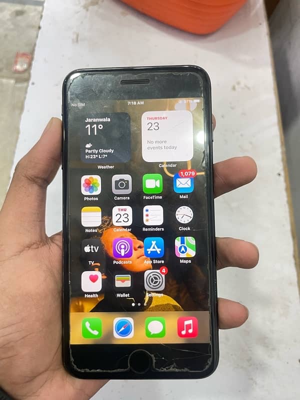 iPhone 7 Plus Scratch less 128gb one hand use hua hai 1