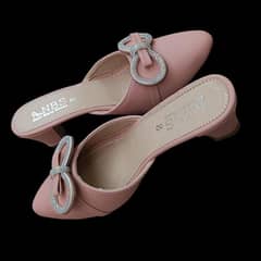 Elegant Pink Ladies Sandals, Comfortable Heels for Daily & Party Wear