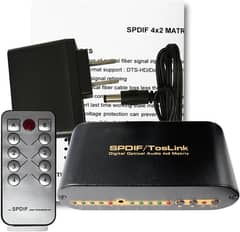 Toslink SPDIF Switch (4x in and 2x out) TOSLINK Digital Optical Audio