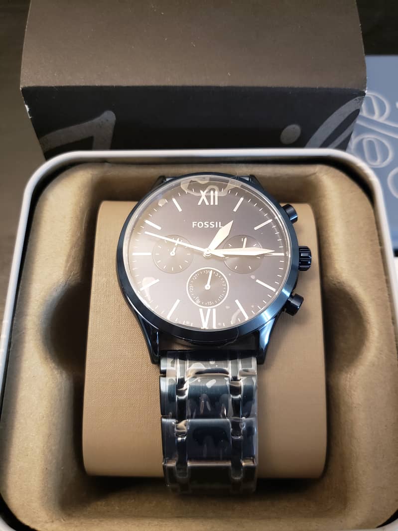 Fenmore Multifunction Blue Stainless Steel Watch - NEW 1