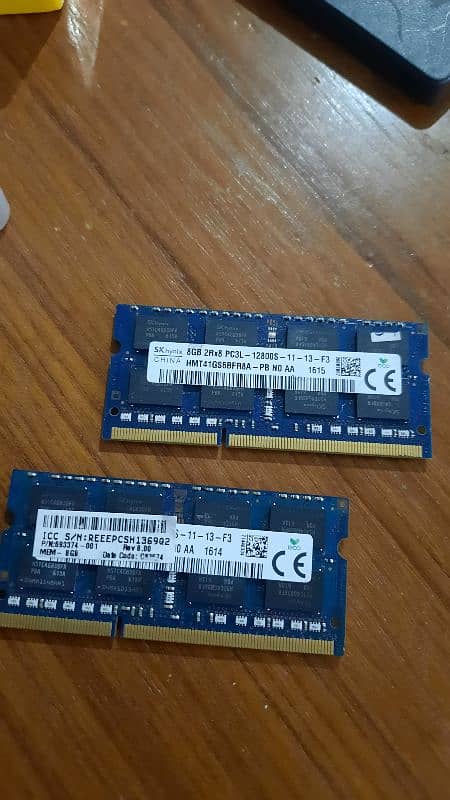 16 gb, DDR 3 ram 8+8 Gb 0