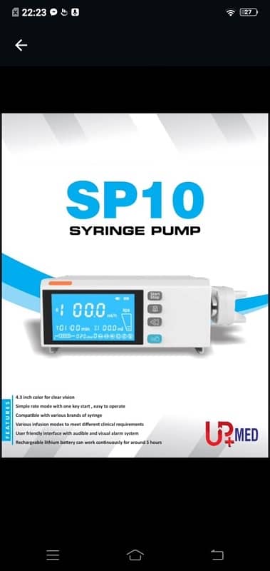 Electric Bed Hospital Bed Medical Bed ICU Bed Syringe Infusion pump 8