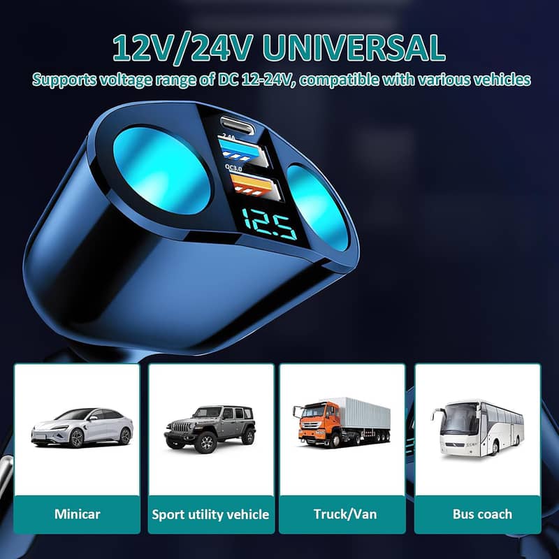 Dash Cam Front+Rear 8 LED Night Vision Car Camera advanced Sony sensor 12