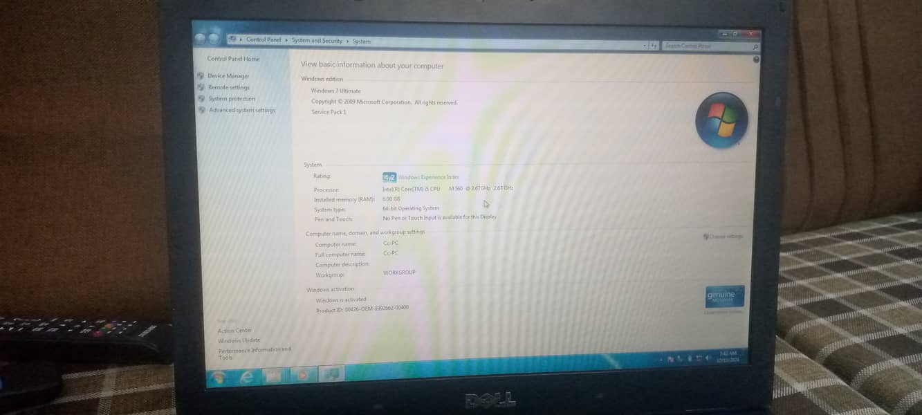 Dell Core i5 laptop, 6410 6gb, 160gb very less used last month bought 10