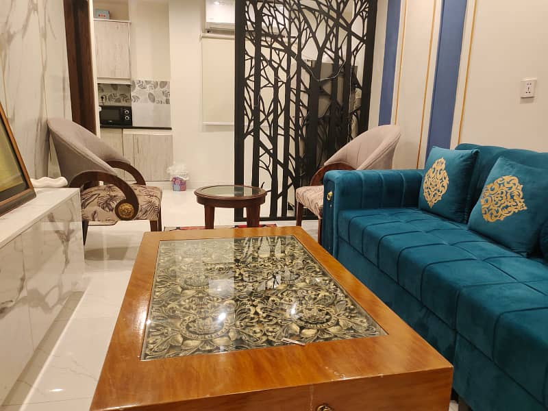 One Bed Fully furnished Luxury Apartment For sale in Bahria Town Lahore At Hot and Prime Location On Investor rate 5