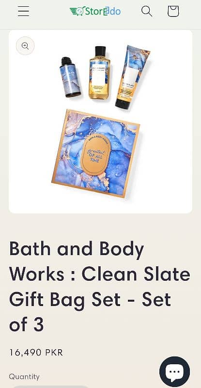 Bath And Body Works Clean Slate Gift Bag Set Of 3 2