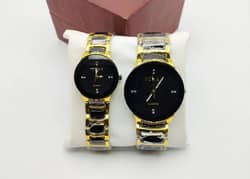 Couple Trending Stainless Steel Watch free cod all Pakistan