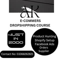 E-COMMERS DROPAHIPPING COURSE In JUST 2000