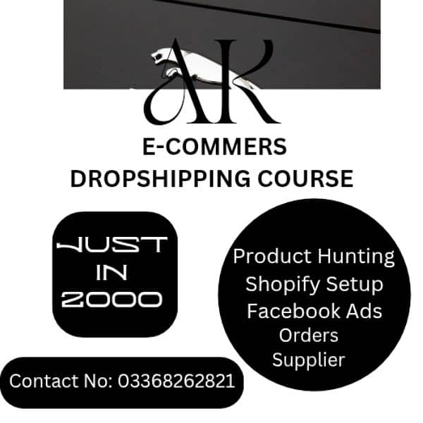 E-COMMERS DROPAHIPPING COURSE In JUST 2000 0