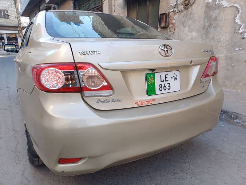 Toyota Corolla GLI 2012 automatic 1.6 total original car 8