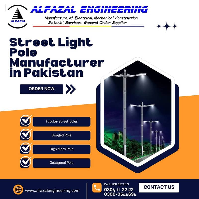 lighting poles/ Street light poles/ Fancy poles/octagonal poles 0