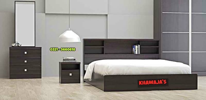 Bed with Dressing ( khawaja’s interior Fix price workshop 19