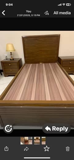 single bed sheshum patake  with  mattress