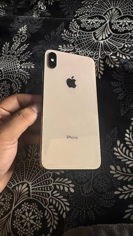 Xs max Pta approved physical Esim 64 Gb Golden colour 0