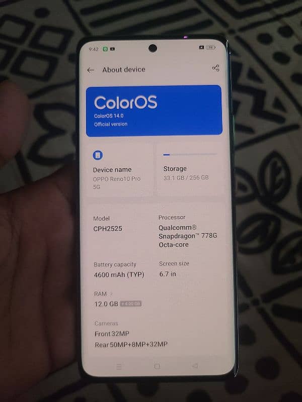 oppo reno 10 pro 5g 12/256 gb non pta 1