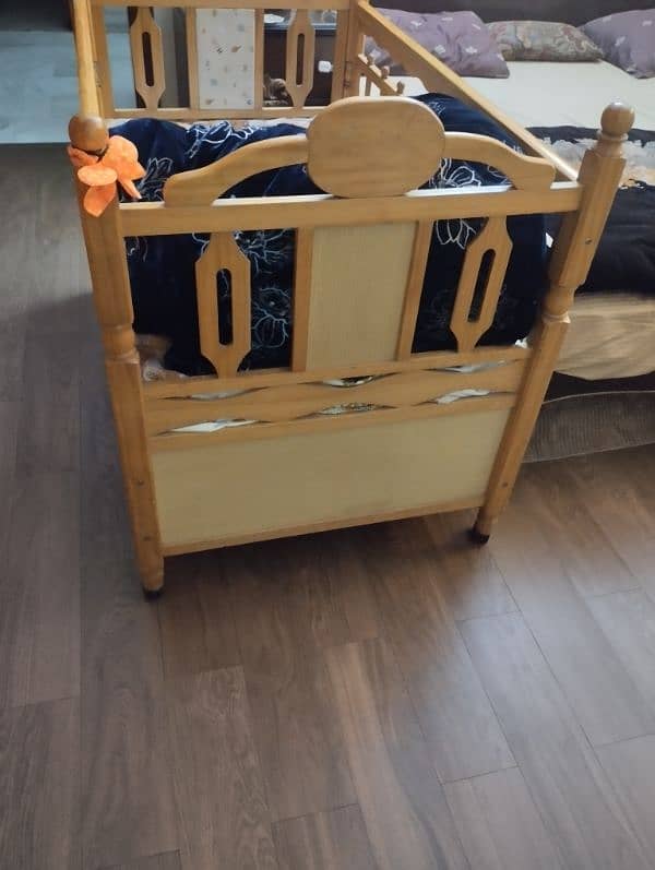 Baby cot for sale along with mattress 2