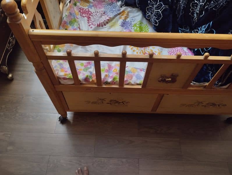 Baby cot for sale along with mattress 5