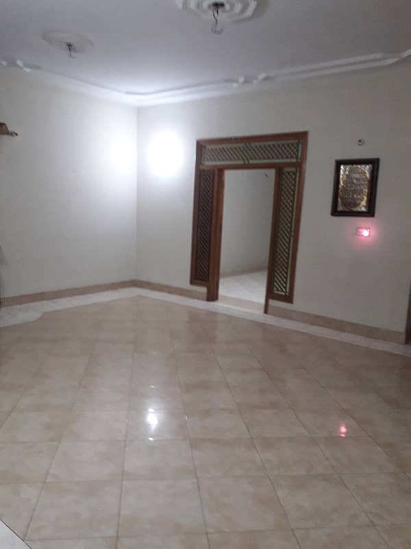 three bed dd 1st floor portion for rent in johar 7