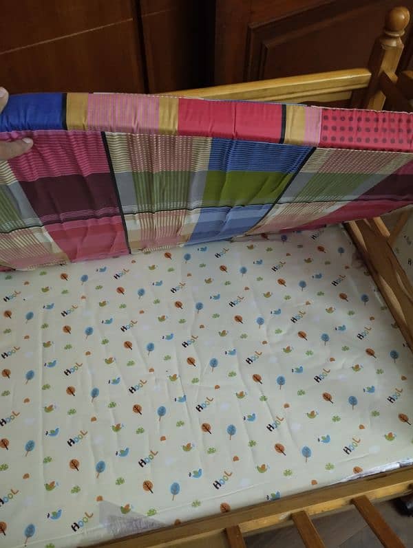 Baby cot for sale along with mattress 9