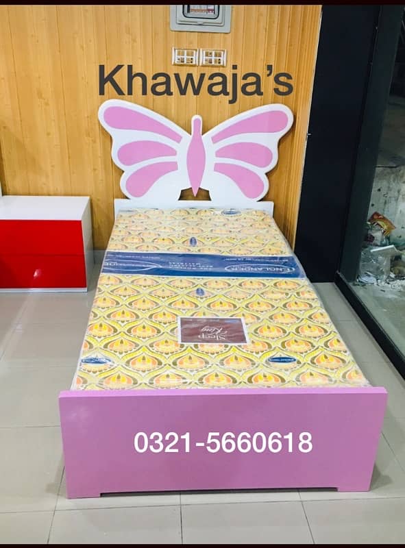 Deco paint single bed ( khawaja’s interior Fix price workshop 4