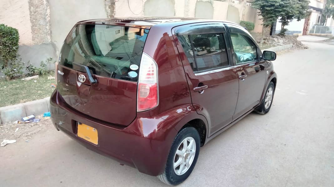 TOYOTA PASSO Automatic Model 2007 Registered 2012 Red Wine color. 6