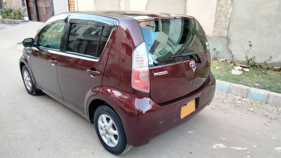 TOYOTA PASSO Automatic Model 2007 Registered 2012 Red Wine color. 7