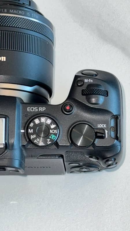 Canon EOS RP body with canon RF 35mm f 1.8 lens 1