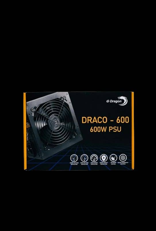 E-Dragon Draco Gaming PSU(600Watts Power Supply) 1