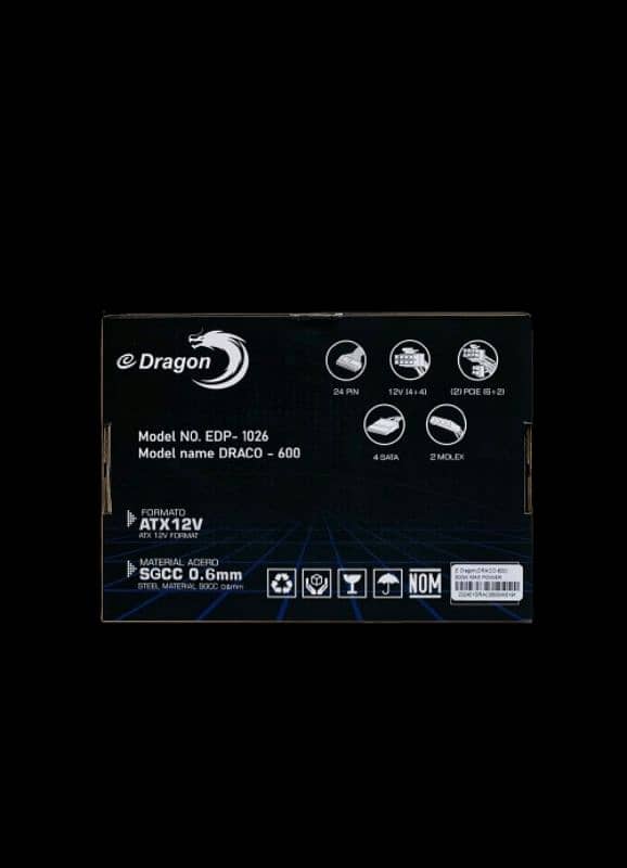 E-Dragon Draco Gaming PSU(600Watts Power Supply) 2