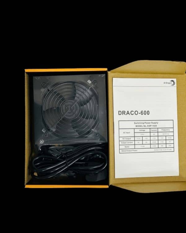 E-Dragon Draco Gaming PSU(600Watts Power Supply) 3