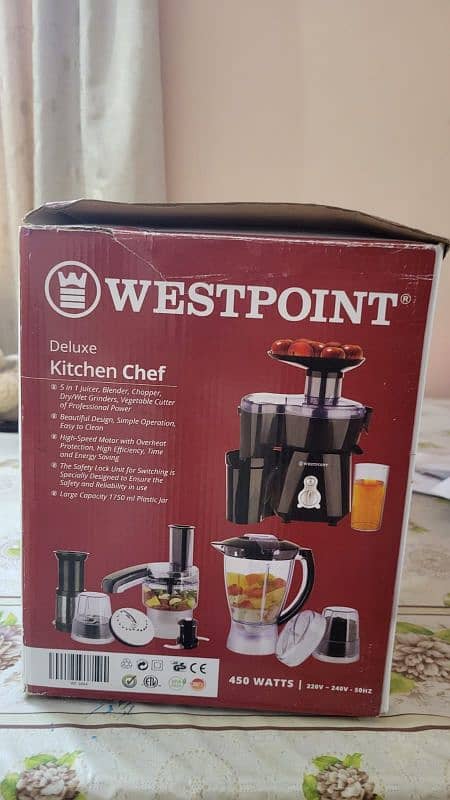 Westpoint Deluxe Kitchen Chef (WF-3804) for Sell 1