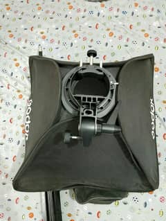 apkina flesh & godox folding softbox 60×60+ stand good condition