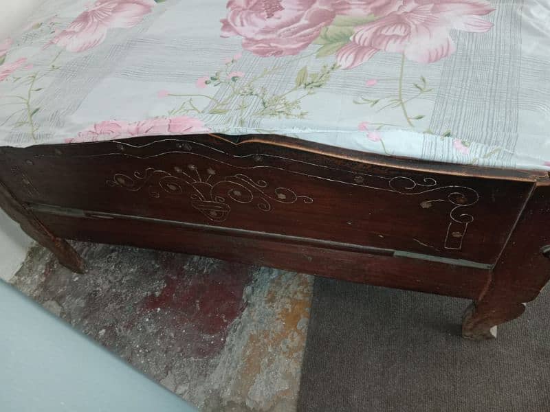 wooden single bed for sale 12k for both 3