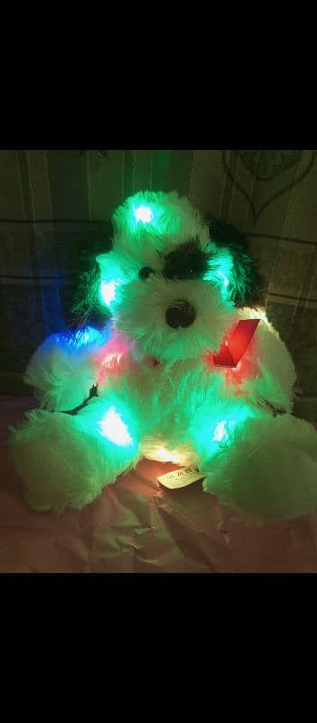 teddy bear with 7 different LED light 2