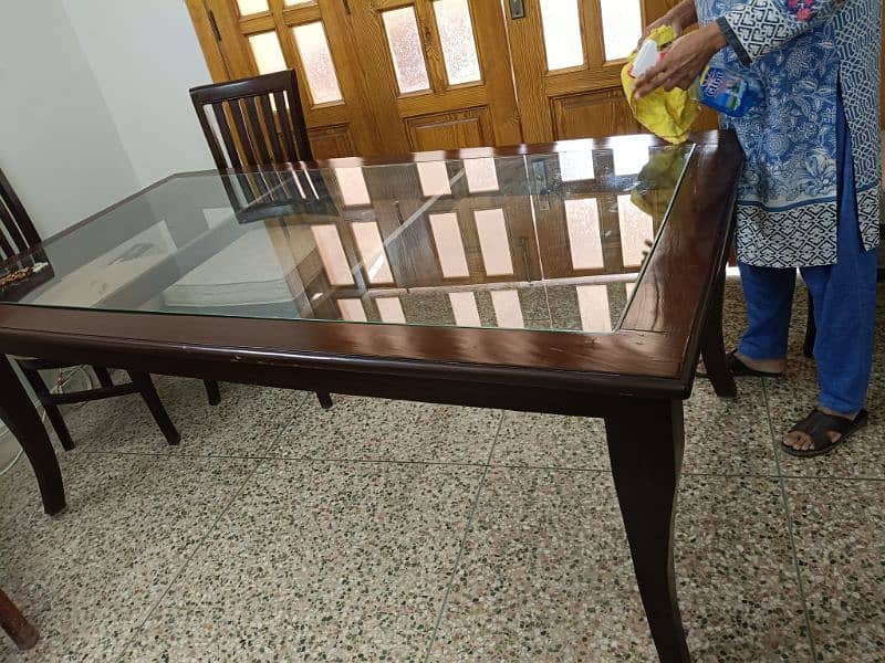 Brand New dining table (8 seater) with sofa chairs 1