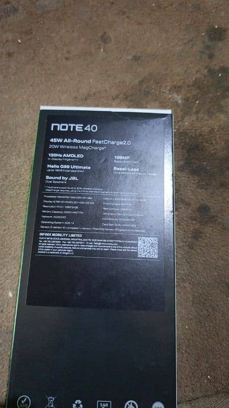 Infinix note 40 4