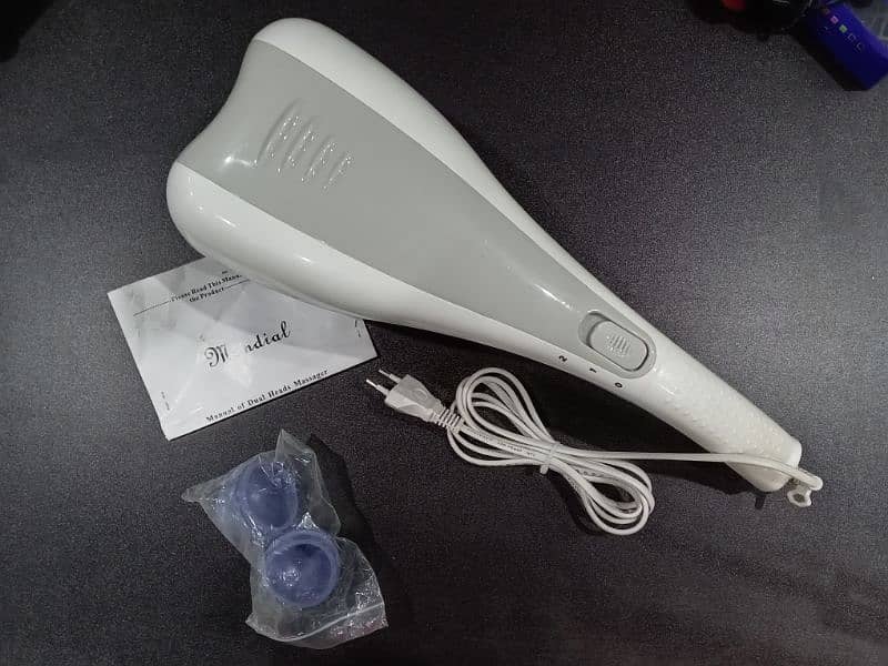 Dual head body massager with 2 speed control 0