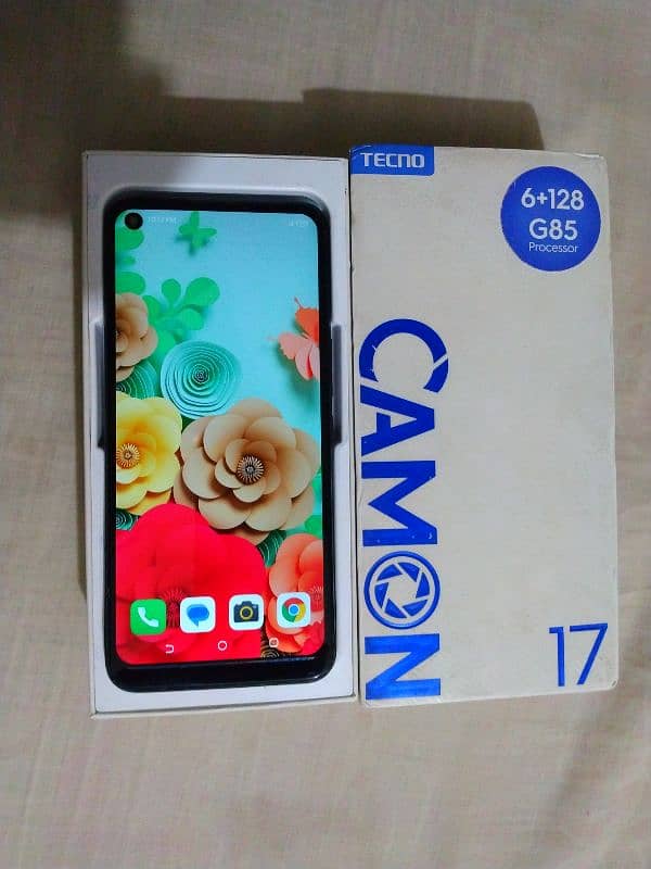 Camon 17 6GB 128GB with Box android 12 5000mh bettry Dual Sim PTA Apro 0