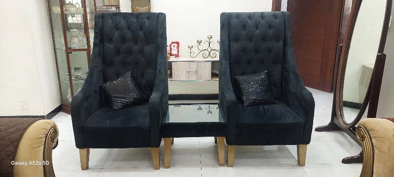 Wing Chairs Set 0