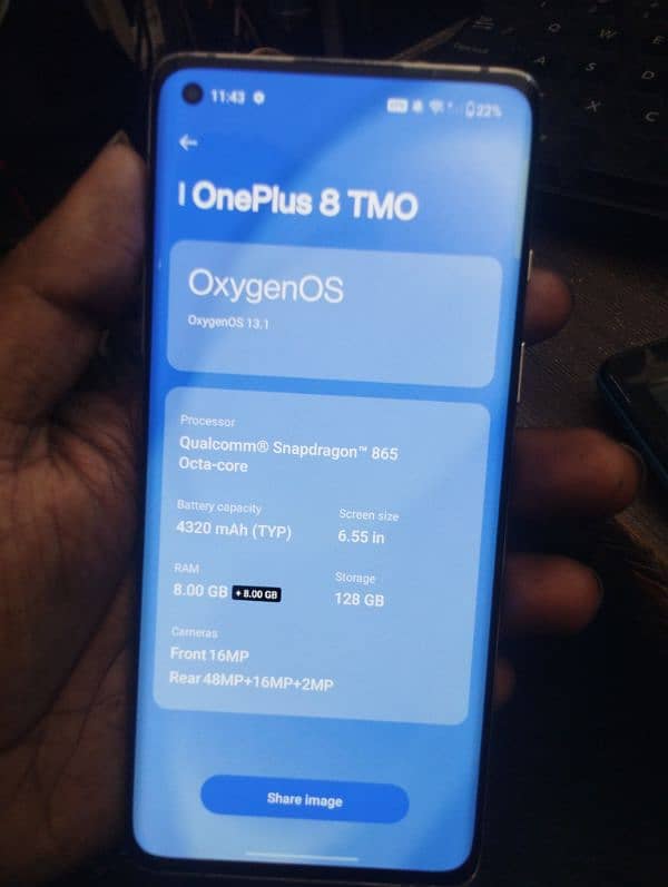 oneplus 8 8GB RAM 128 GB storage exchange 1