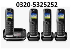 Panasonic KX-TGJ320EB Quad 04 Set intercom plus Cordless Phone