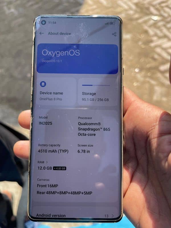 oneplus 8pro 12 GB Ram 256 GB Rom 4