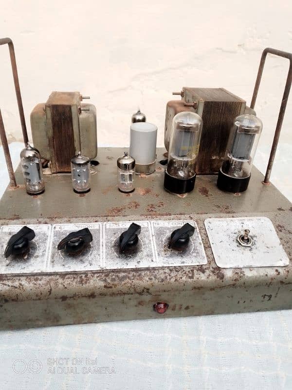 old historical tube amplifier 5