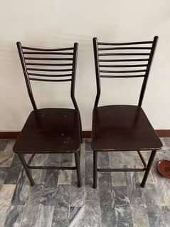 Set of two wooden chairs for sale