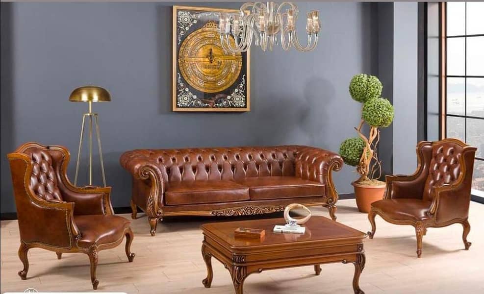 leather sofa \ sofa for sale \ chesterfield sofa set per seat price 0