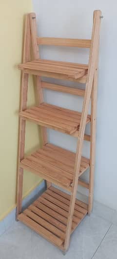 4 Tier Wooden Shelf