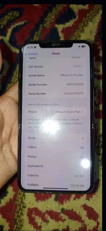 iphone 11 pro max Non Pta Factory unlock 10/10 condition 2