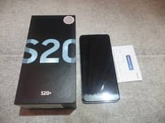 S20 Plus Official Pta Approved. 128gb. Dual Sim. Cosmic Blue. Full Box.