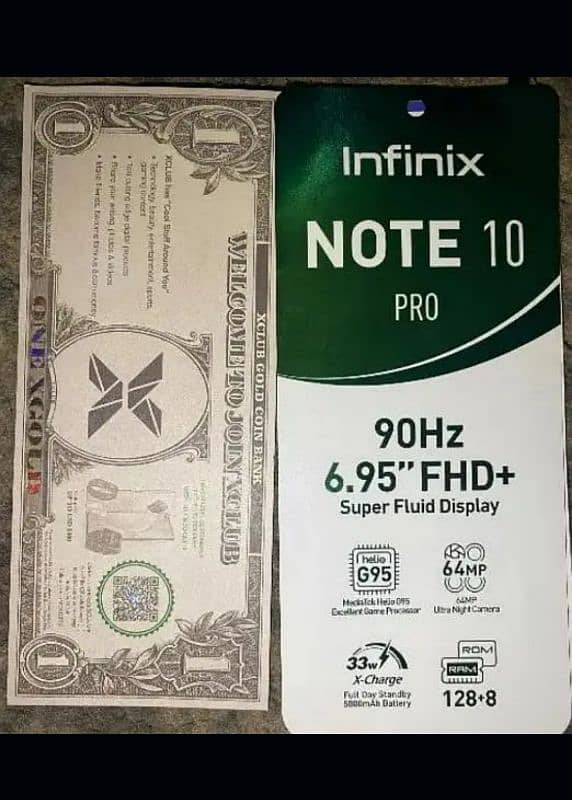 Note 10 pro 8gb 128 gb with box and charger 0