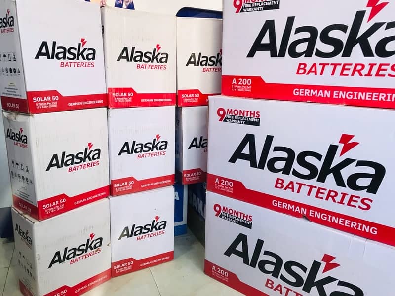 ALASKA UPS BATTERY A-200 /12v-130 Ampere New model for osaka Batteries 1